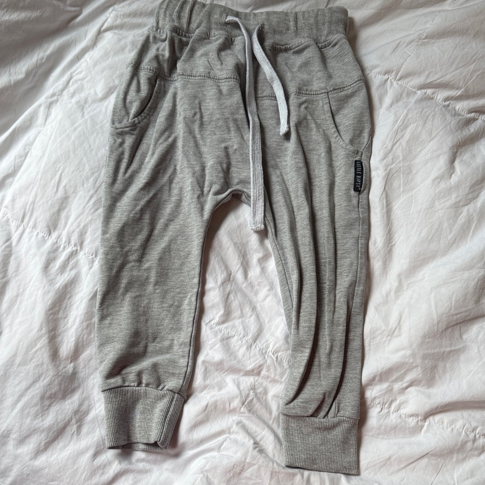 SOLD  Little Bipsy Light Gray Kids Joggers